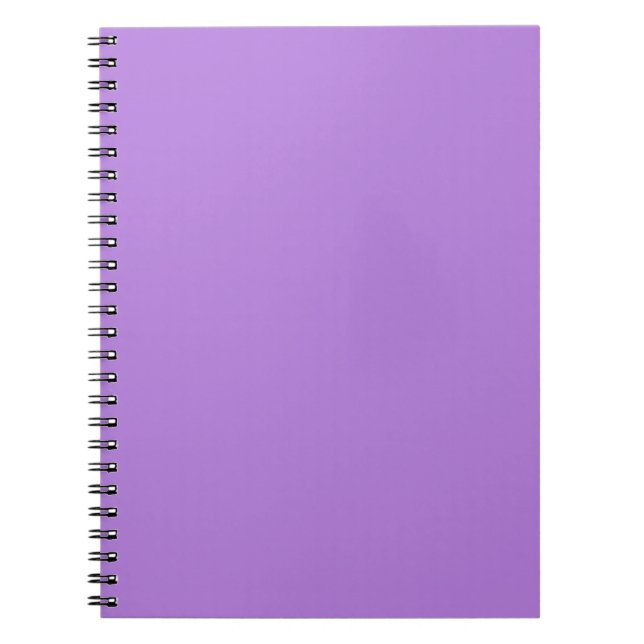 Lavender Purple Solid Colour Notebook (Front)