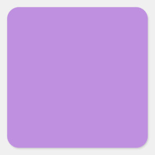 Lavender Purple Solid Colour Square Sticker