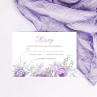 Lavender Purple Sparkle Floral Wedding Matching