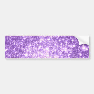 Lavender Purple Stars Bumper Sticker