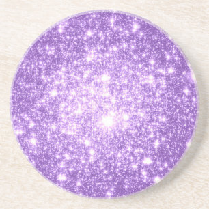 Lavender Purple Stars Coaster