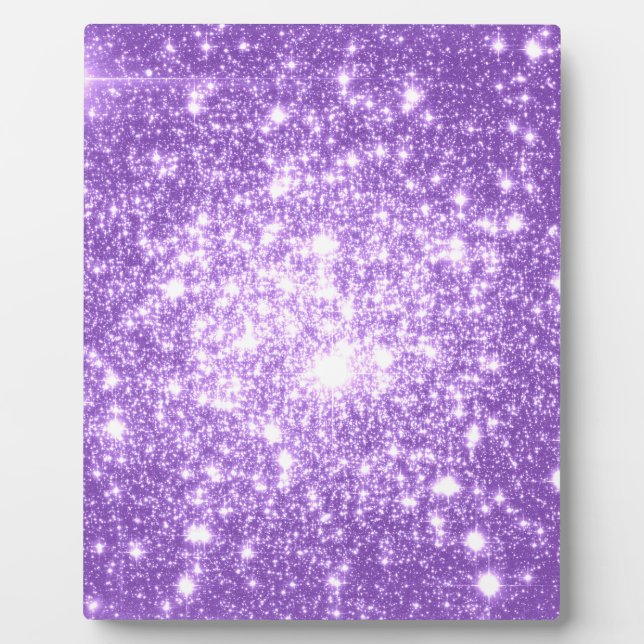 Lavender Purple Stars Plaque (Front)
