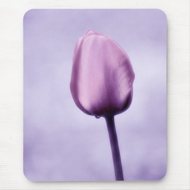 Lavender Purple Tulip Romance Mouse Mat (Front)