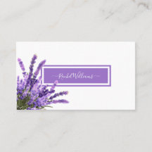 Lavender Purple Watercolor Elegant Minimalist Busi
