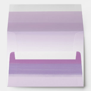 Lavender Purple Watercolor Invitation Envelopes