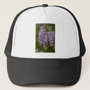 Lavender Purple Wisteria Wildflower Vine Trucker Hat