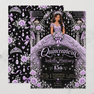 Lavender Quinceañera Magic Invitation