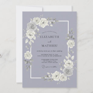 Lavender Radiant Floral Wedding Invitation