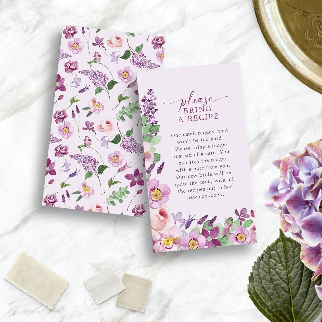 Lavender Recipe Bridal Card (Lavender Recipe Bridal Card
)