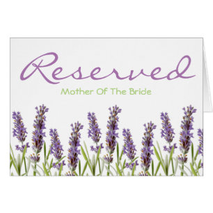 Lavender Reserved Seat Wedding Sign