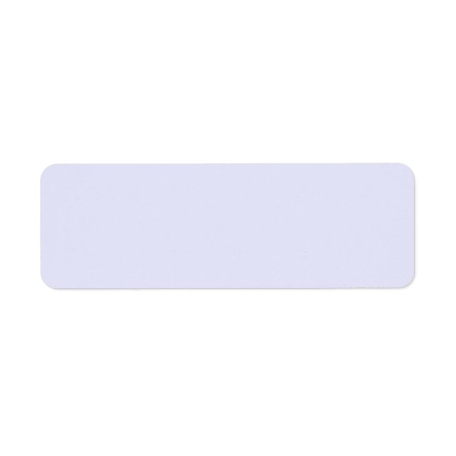 Lavender Return Address Label (Front)