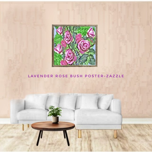Lavender Rose Bush Poster (Creator Uploaded)