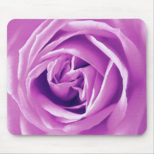 Lavender rose print mouse mat