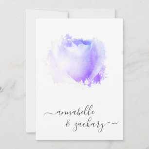 *~* Lavender Rose QR Floral RSVP - AR8 Wedding In Invitation