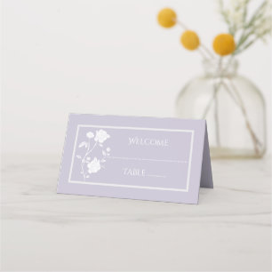 Lavender Rose Reception Place Card