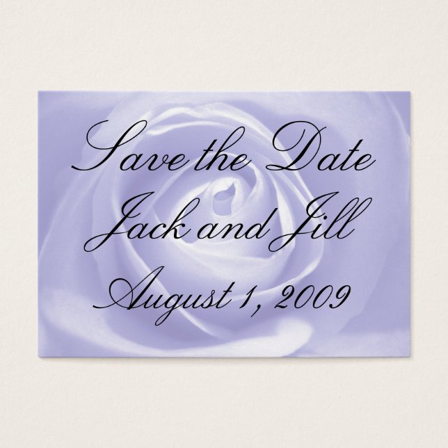 Lavender Rose, Save the Date (Front)