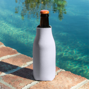 Lavender Rose Soft Pale White Pastel Solid Colour  Bottle Cooler