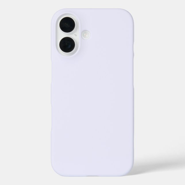 Lavender Rose Soft Pale White Pastel Solid Colour Case-Mate iPhone Case (Back)
