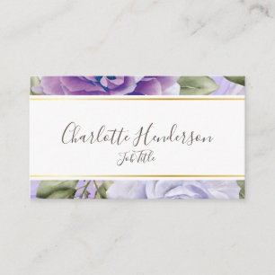 Lavender Roses Business Card