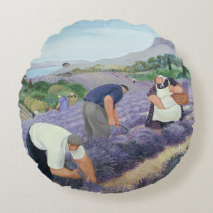 Lavender Round Cushion