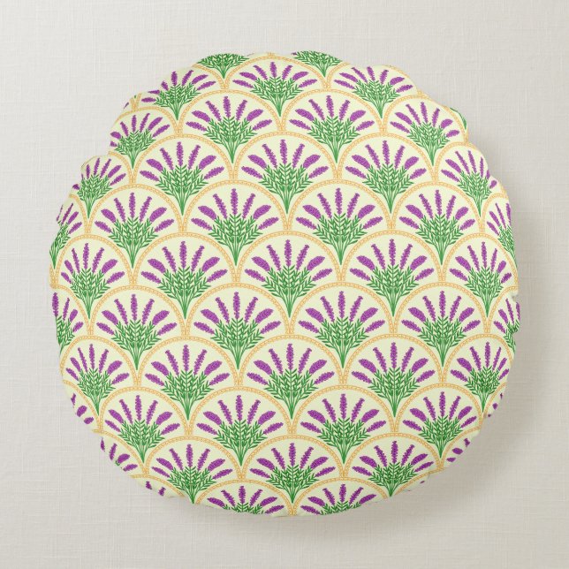 Lavender Round Cushion (Front)