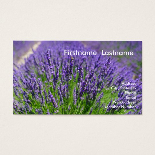 Lavender Row Business Card