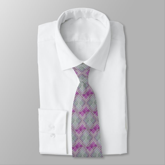 Lavender & Sage Threads Tie (Tied)