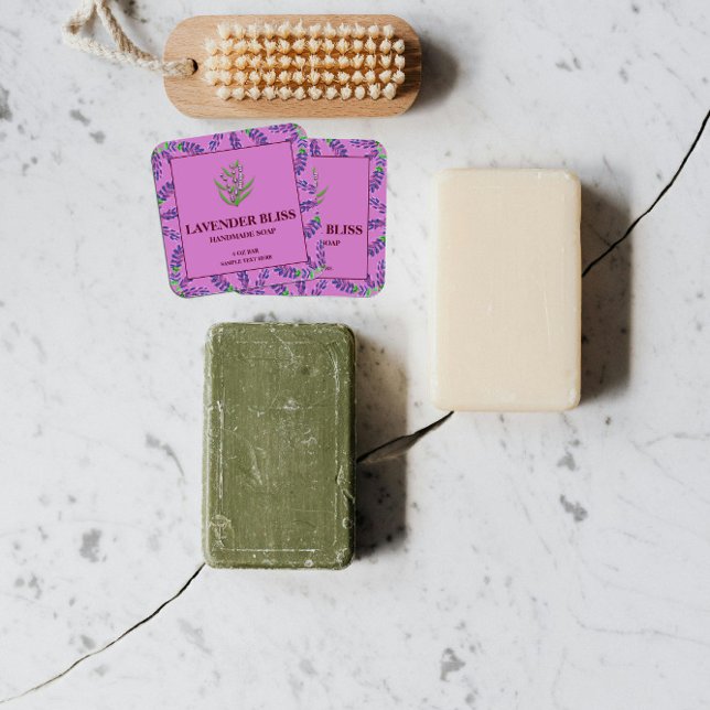 Lavender Scent Soap Label Sticker (Creator Uploaded)