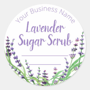 Lavender Scented Sugar Scrub Labels