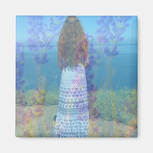Lavender Sea Magnet (Front)