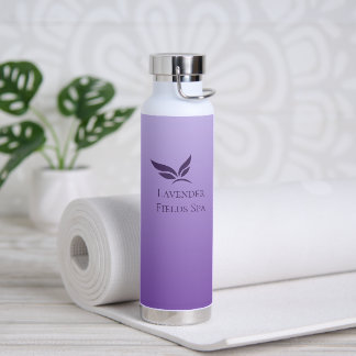 Lavender Serenity Spa Custom Water Bottle