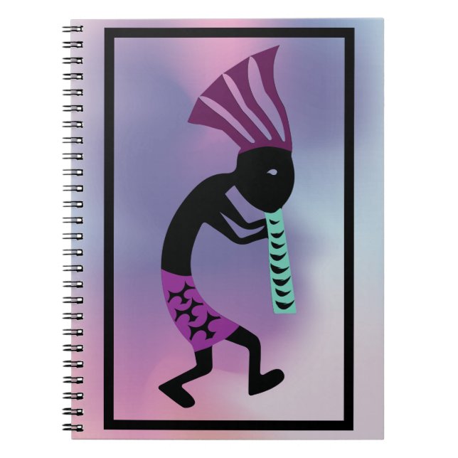 Lavender shades of Kokopelli Notebook (Front)