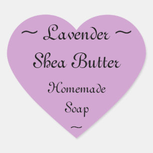Lavender Shea Butter Soap Label
