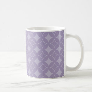 Lavender shippo pattern coffee mug