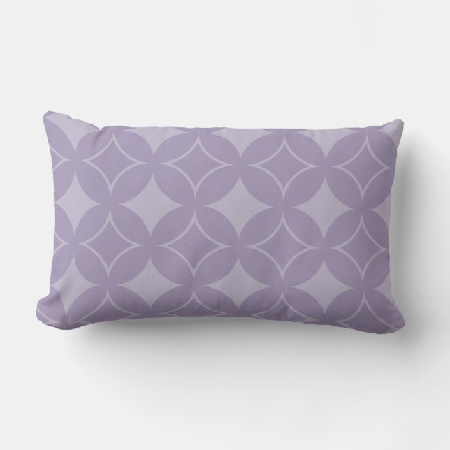 Lavender shippo pattern lumbar cushion (Front)