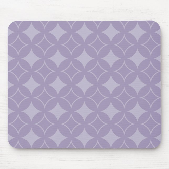 Lavender shippo pattern mouse mat (Front)
