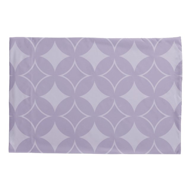 Lavender shippo pattern pillowcase (Back)