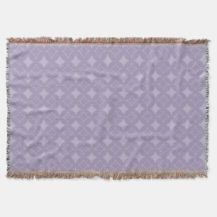 Lavender shippo pattern throw blanket