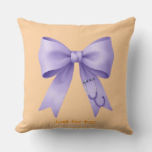 Lavender Silk Medical Bow
