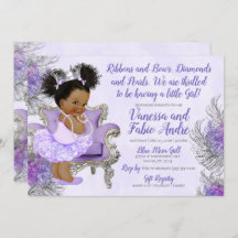 Lavender Silver Princess Baby Shower