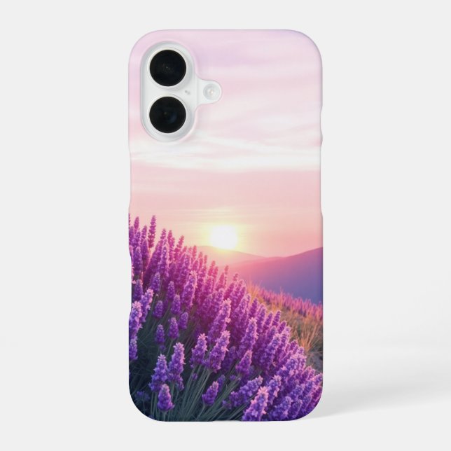 Lavender Skies iPhone 16 Case (Back)