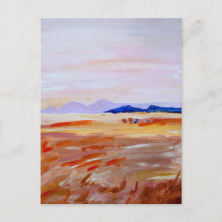 Lavender Sky Desert Landscape Postcard