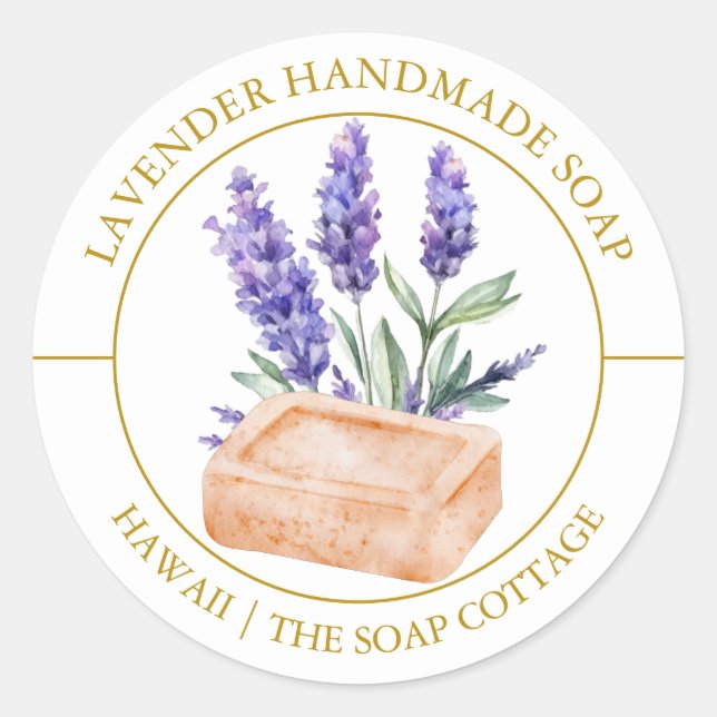 Lavender Soap label (Front)