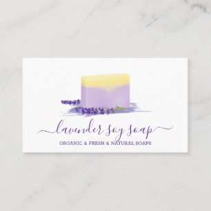 Lavender Soap Soy Natural Spa Cosmetic Business Card
