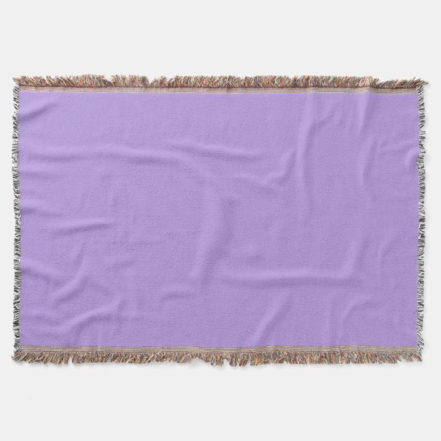 Lavender, Solid Colour, Throw Blanket (Front)