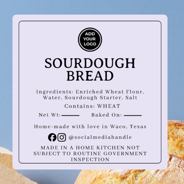 Lavender Sourdough Ingredient Cottage Sticker (Creator Uploaded)