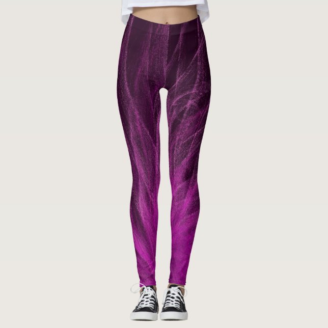 Lavender Spiral3 - Leggings (Front)