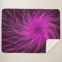 Lavender Spiral3 - Sherpa Blanket