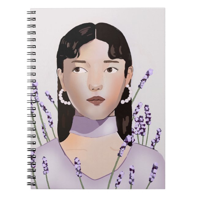 Lavender Spiral Bound Notebook (Front)