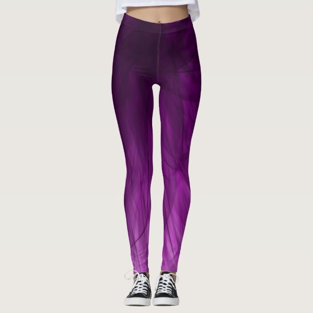 Lavender Spiral - Leggings (Front)
